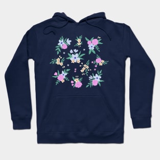 Floral bouquet - Dark blue Hoodie